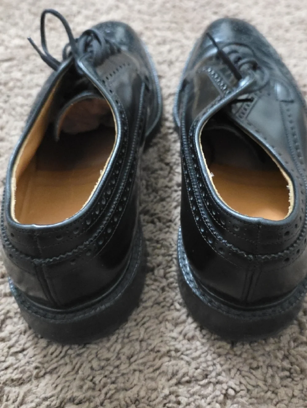 Church's Black Leather Brogue Derby Shoes  10US UK 90